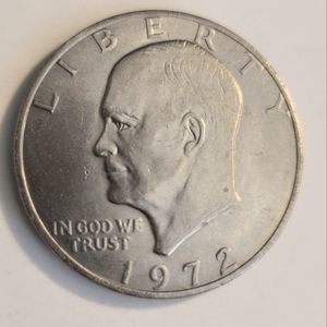 Eisenhower Silver Dollar 1972